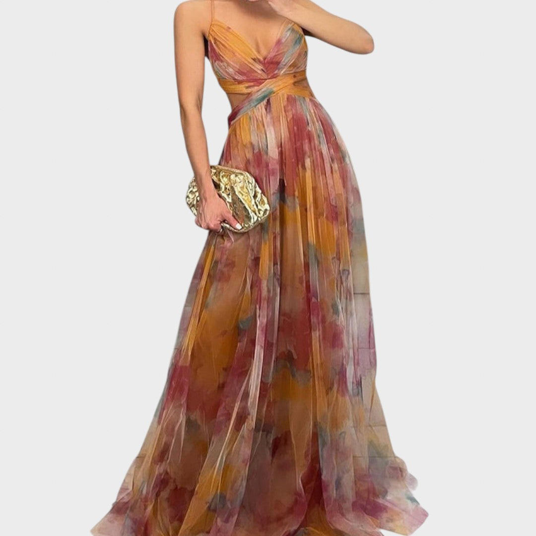 Миа - Цветна Макси Рокля за Безупречна Елегантност