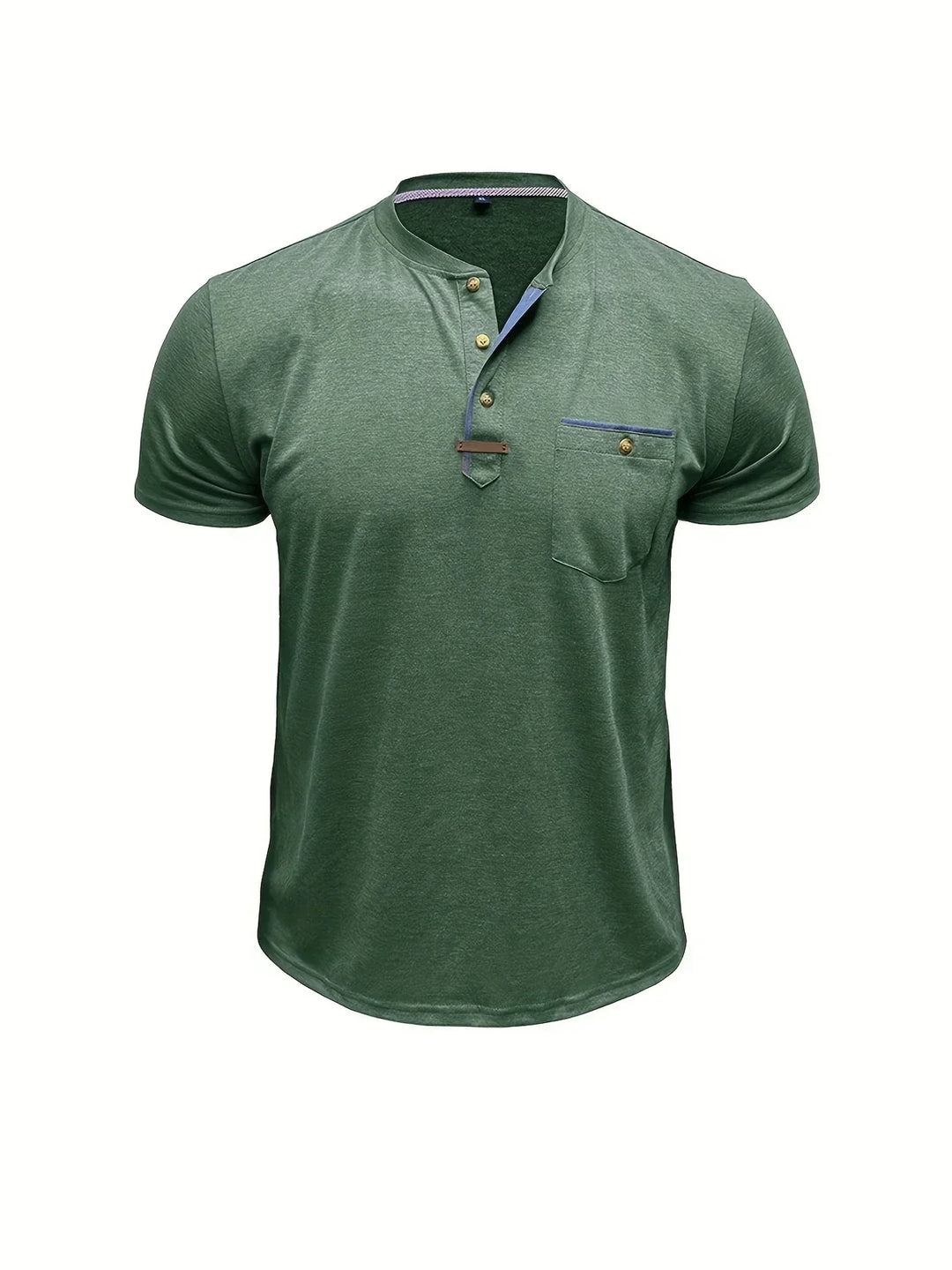 Чавор - Стилна тениска с кръгло деколте и джоб