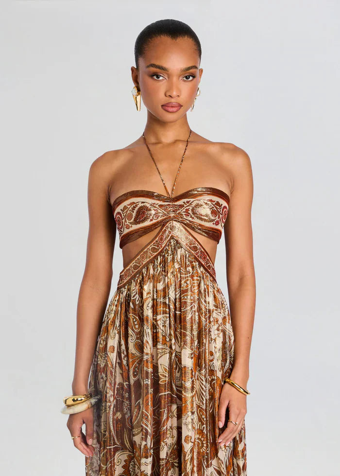 Максимална рокля Златна Аура