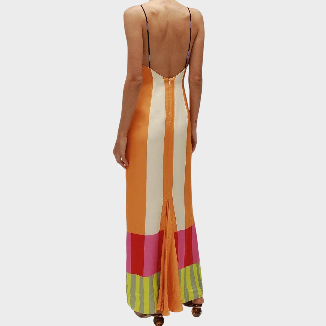 Марта - Дълга рокля в множество цветове в бенгалски стил