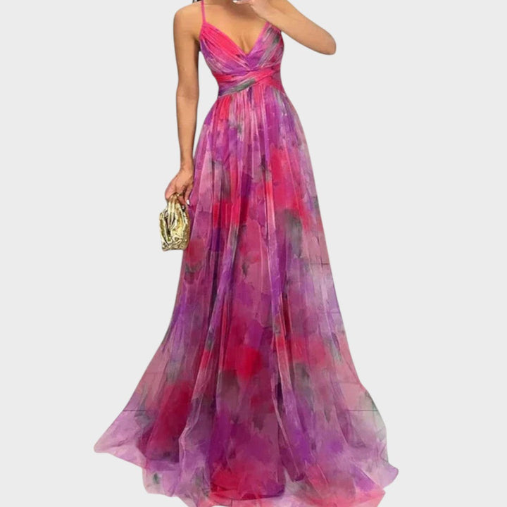 Миа - Цветна Макси Рокля за Безупречна Елегантност