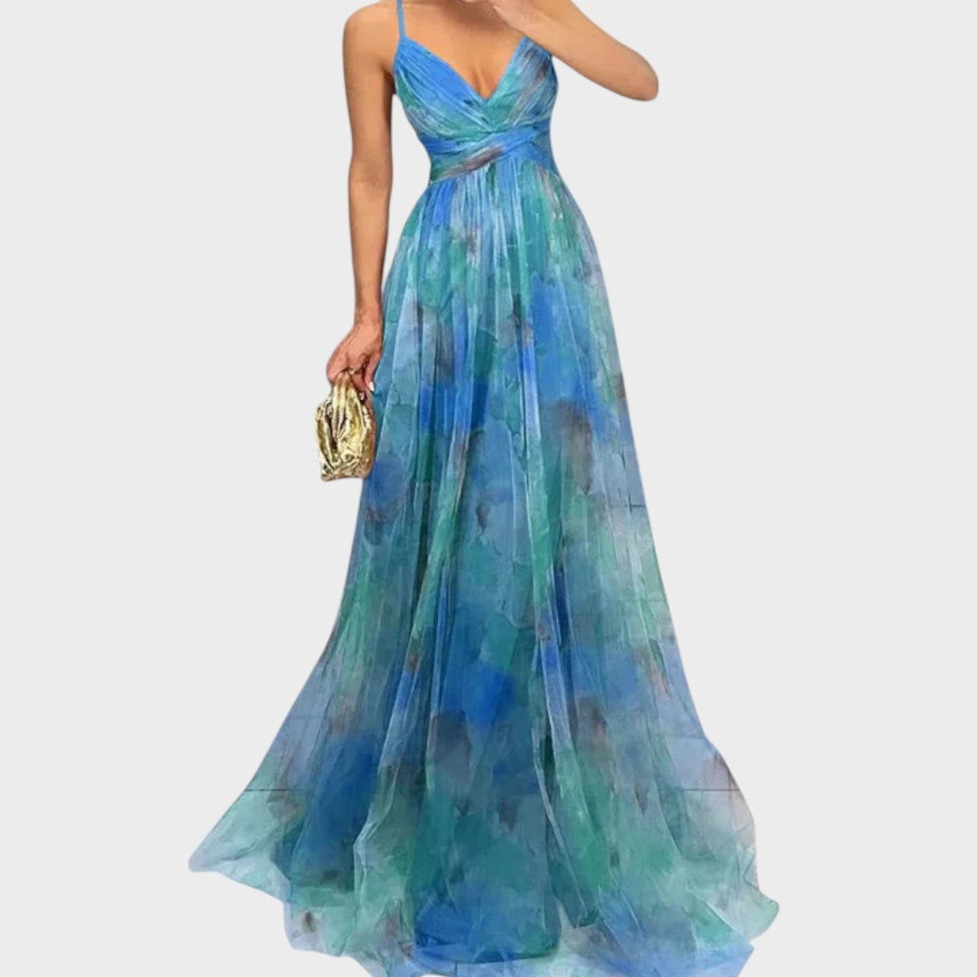 Миа - Цветна Макси Рокля за Безупречна Елегантност