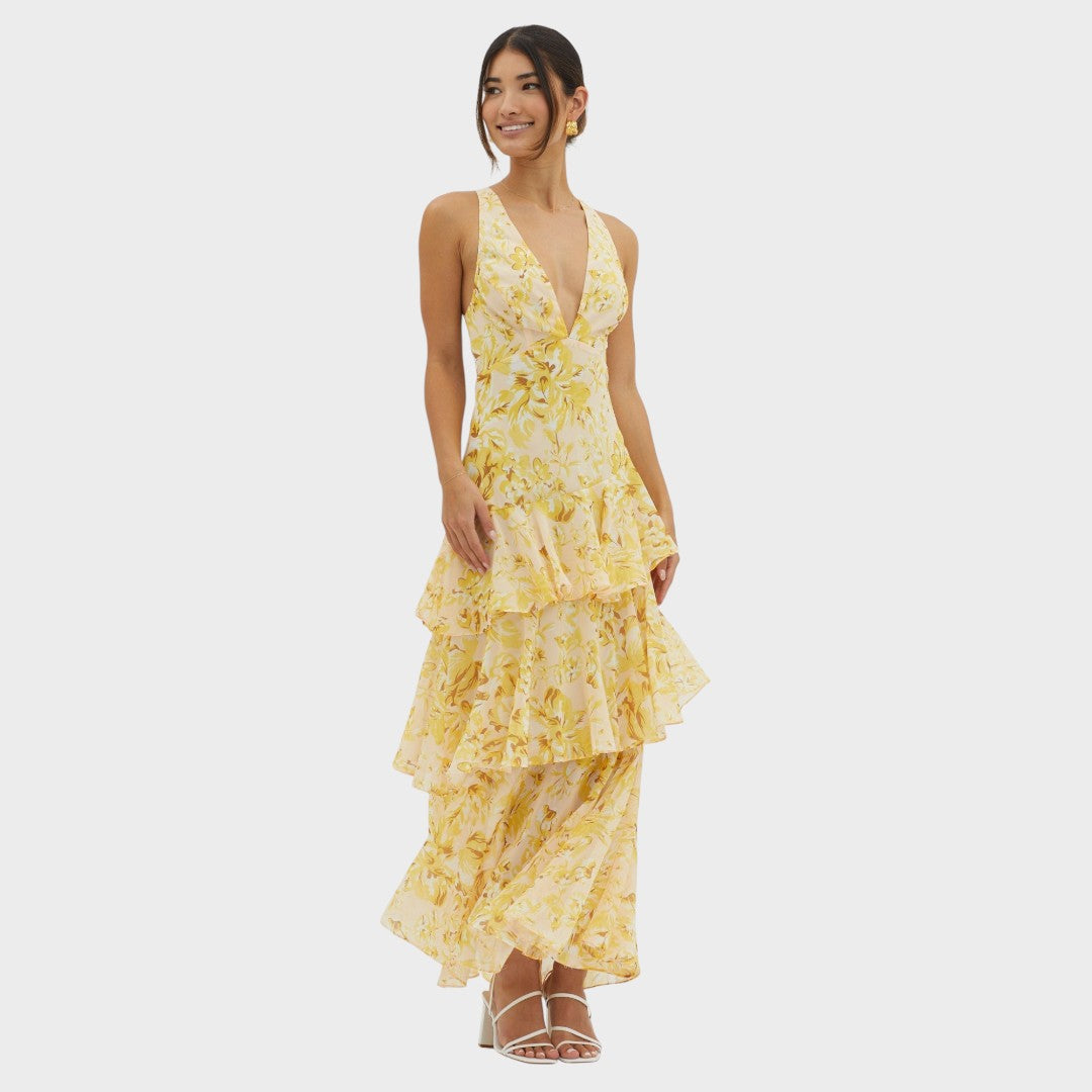 Хелена - Миди рокля Bloom Shift