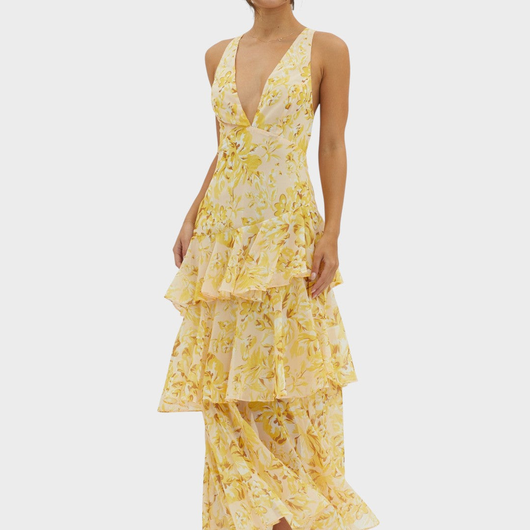 Хелена - Миди рокля Bloom Shift