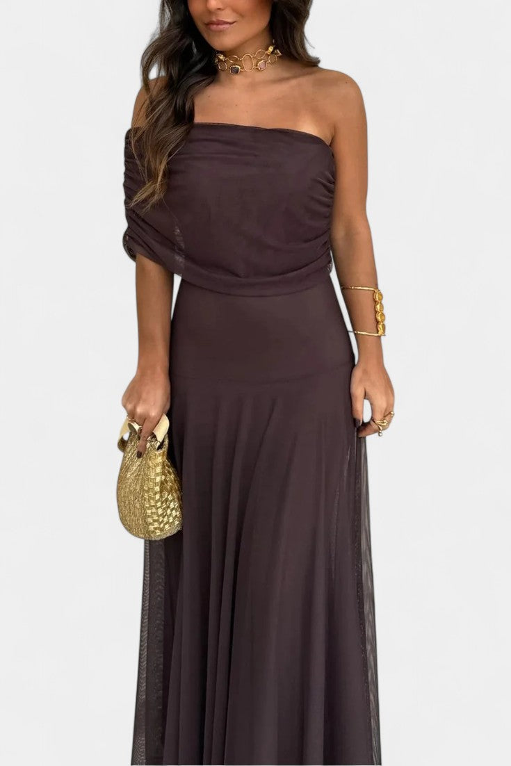 Рената - Макси рокля с едно рамо