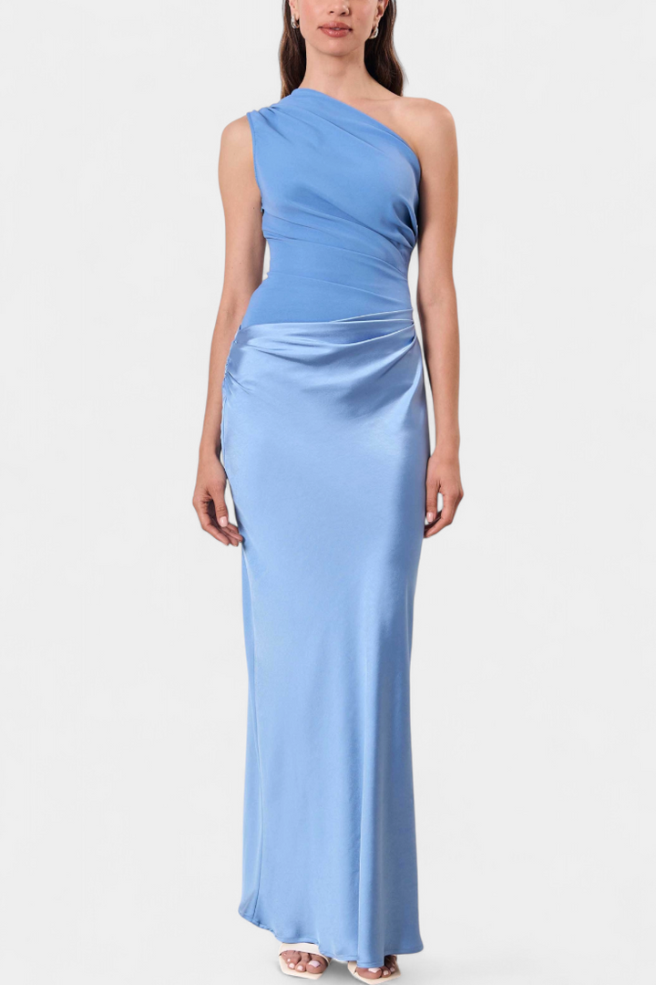 Ника Дълга Рокля за Партито с Асиметричен Изрез