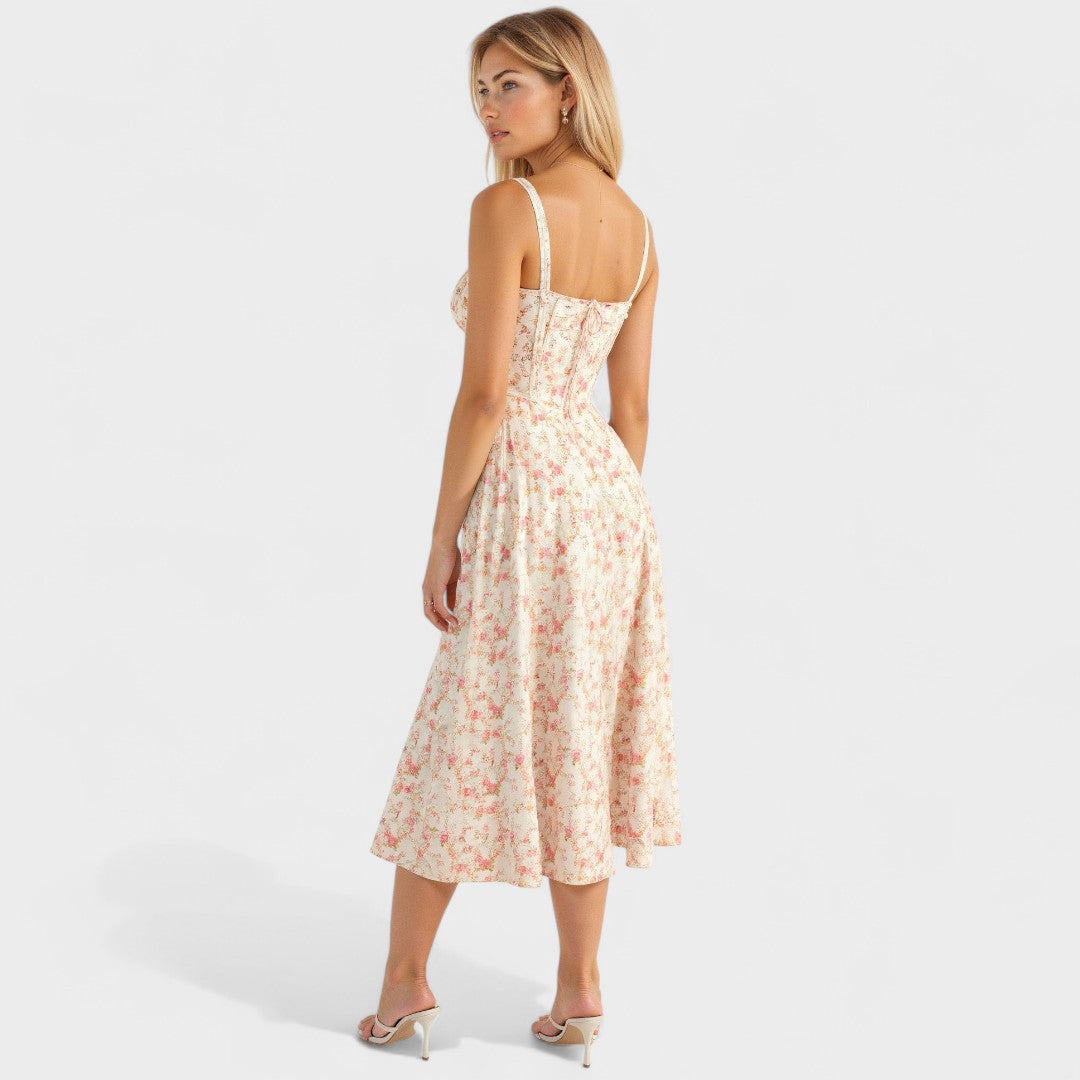 Петра - Корсетна Миди Рокля