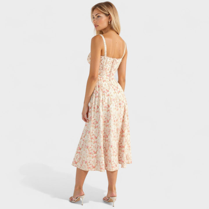 Петра - Корсетна Миди Рокля